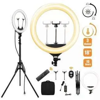 18” Led Ring Light Set