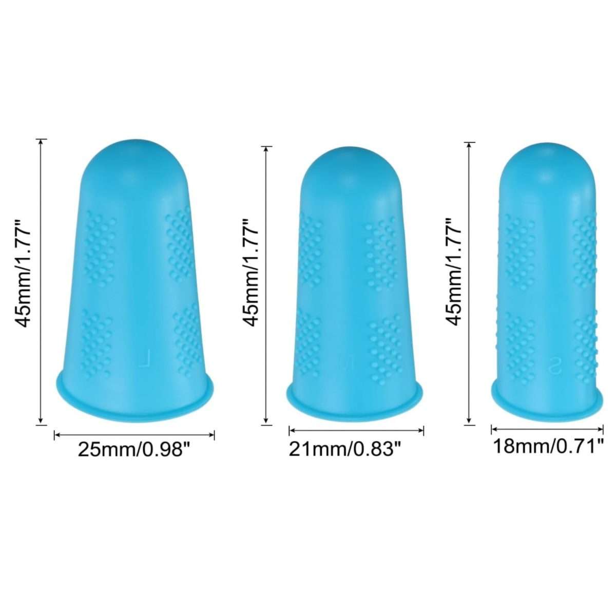10 Rubber Finger Protectors