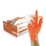 Unigloves Orange Pearl Nitrile Gloves