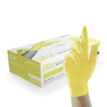 Unigloves Yellow Pearl Nitrile Gloves