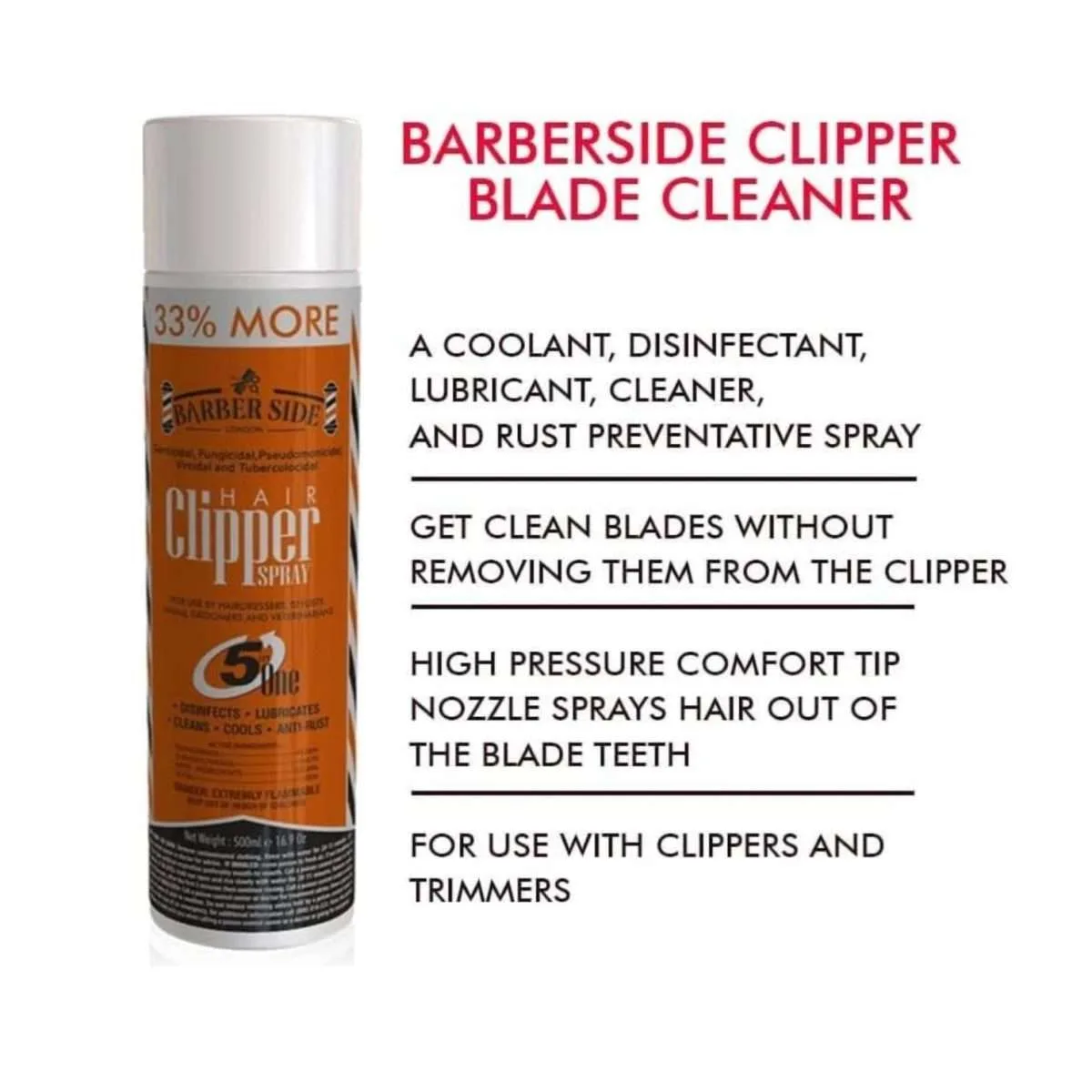 Barber Side Clipper Maintenance Spray