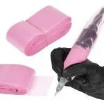 100 Tattoo Clip Cord Sleeves Pink
