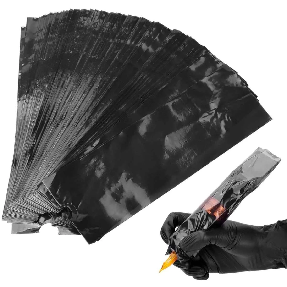 200 Tattoo Pen Covers Black