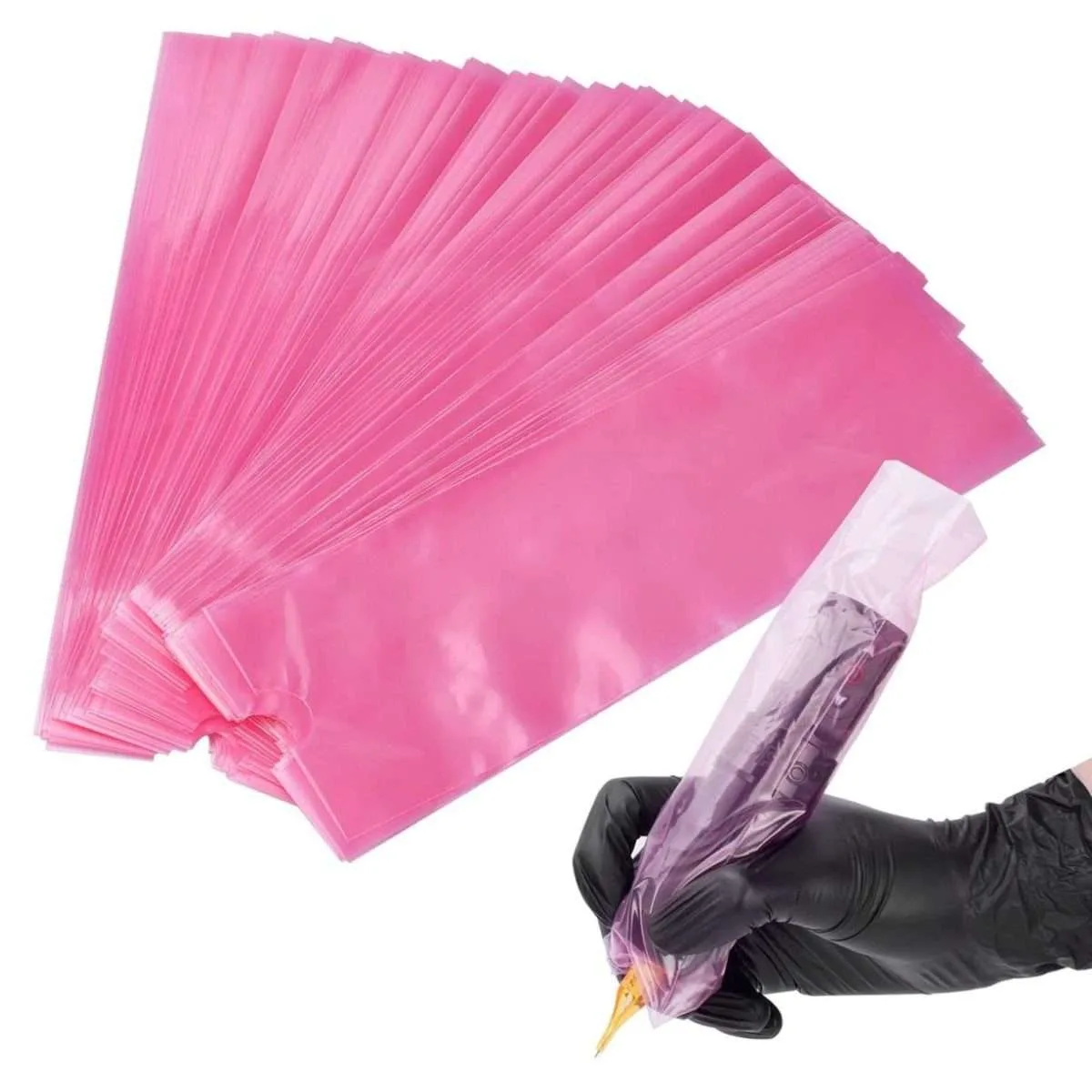 200 Tattoo Pen Covers Pink