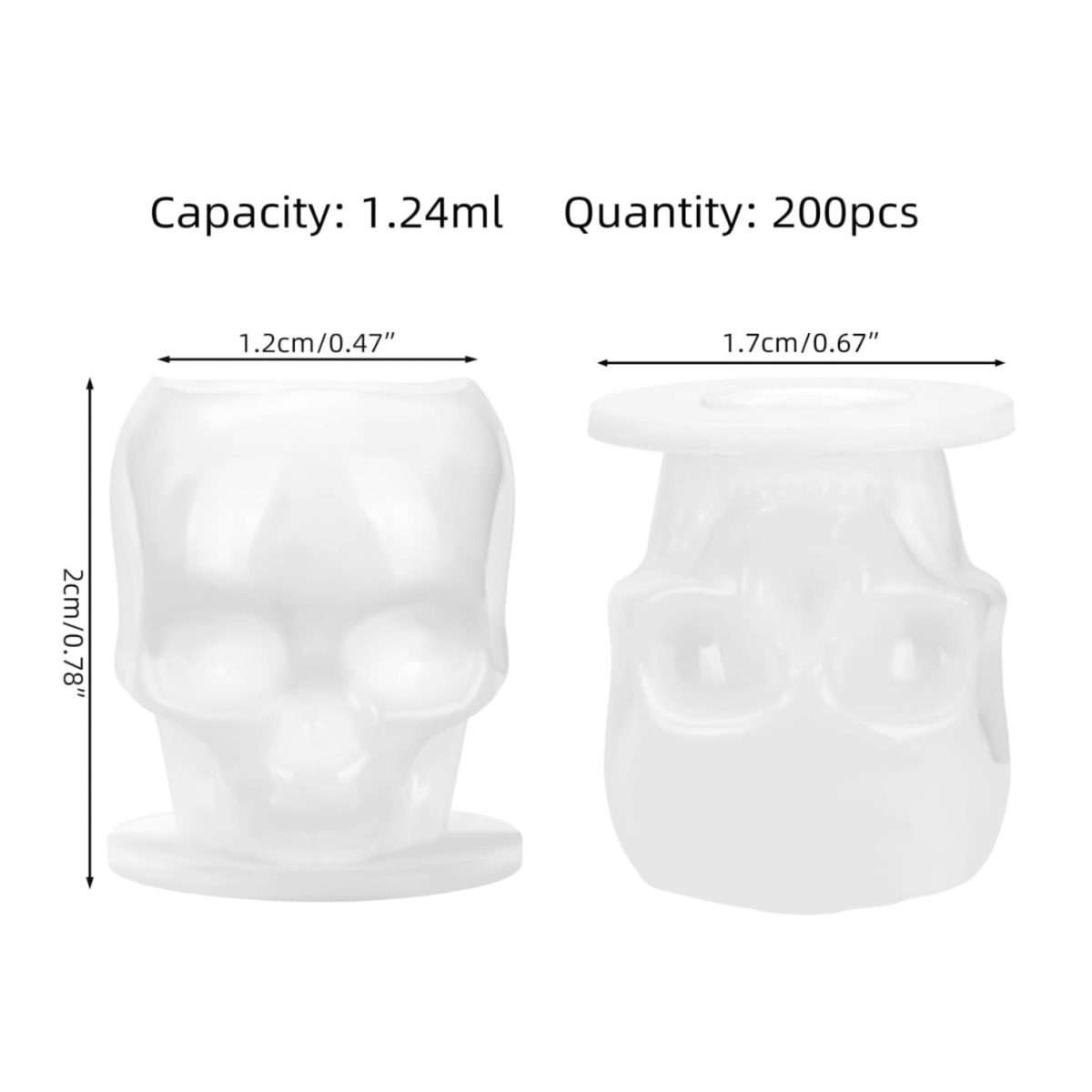 Atomus 200 Skull Tattoo Ink Cups