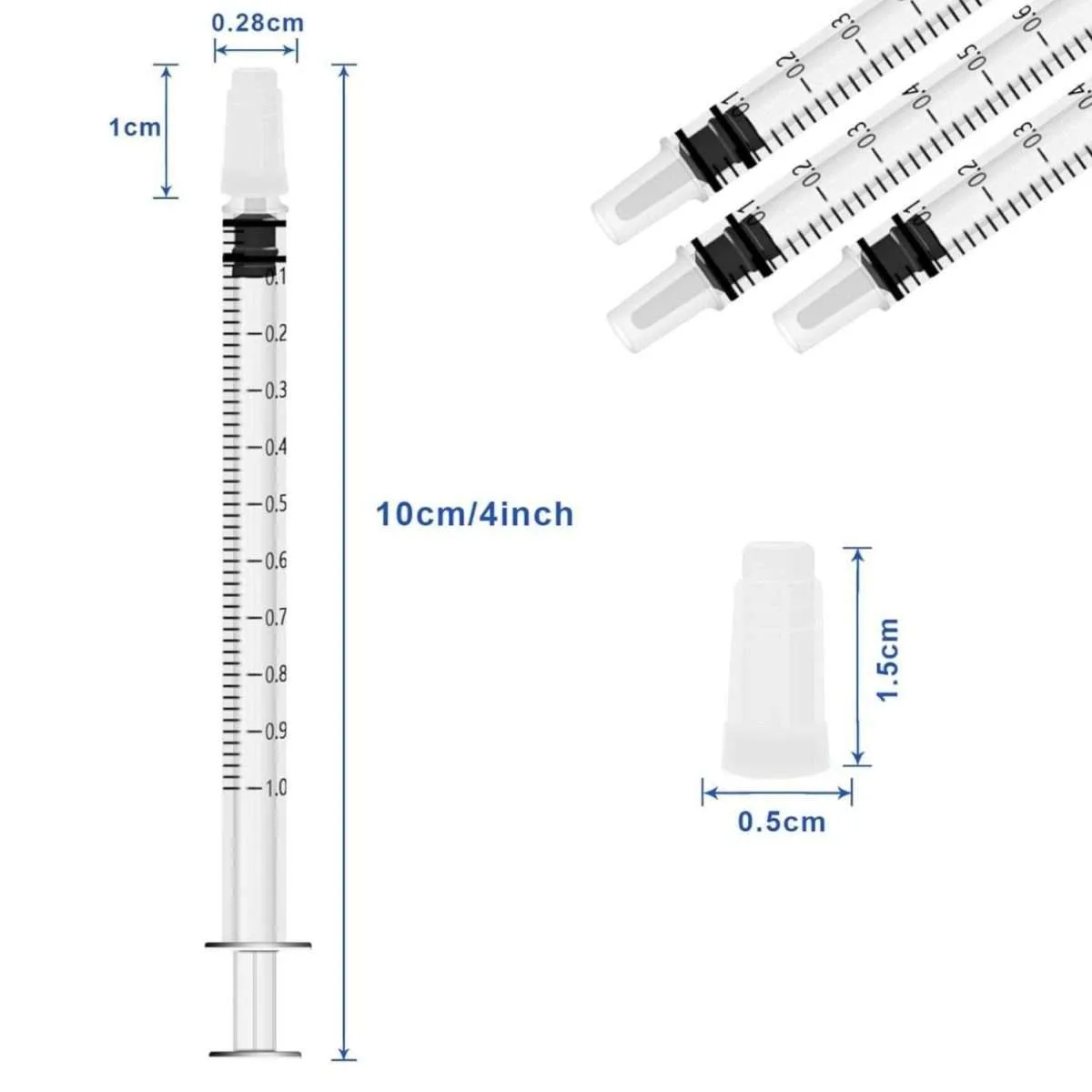 1ML Measuring Syringes – 20 Pack