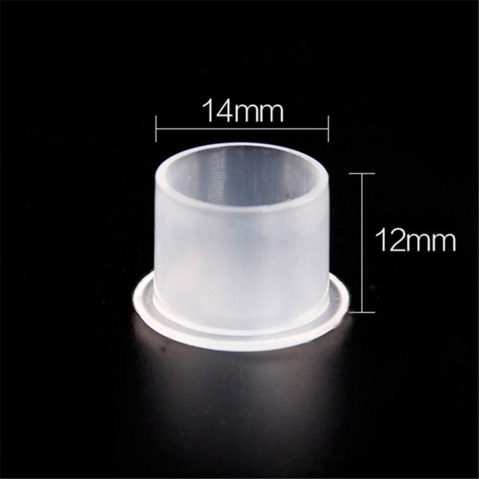 300 Tattoo Ink Cups 14mm - Non Spill