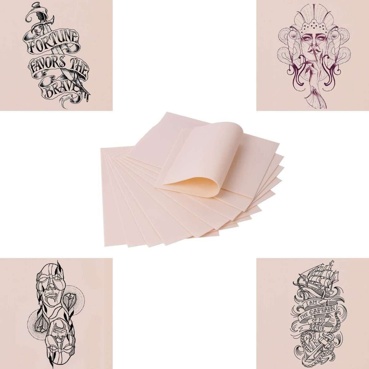 Double-Sided Blank Tattoo Practice Skin
