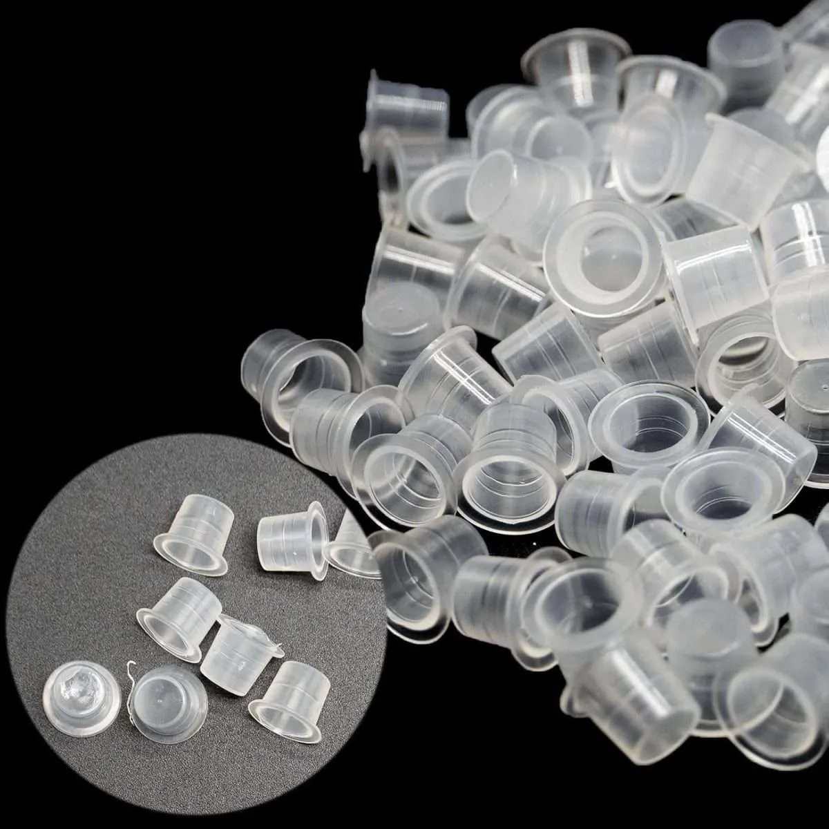 100 Tattoo Ink Cups 9mm