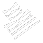 Hairline Design Stencil Set