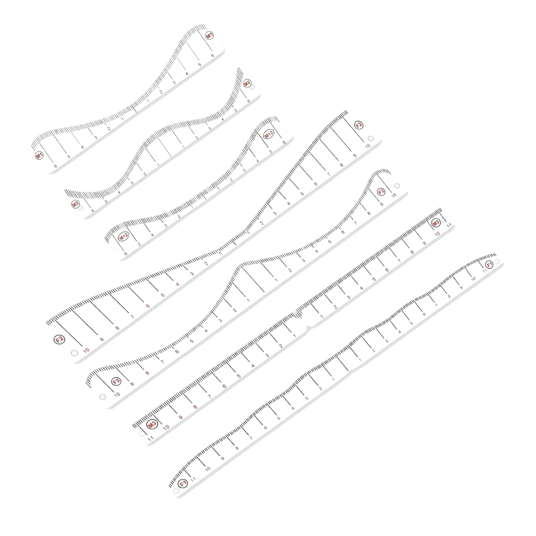 Hairline Design Stencil Set