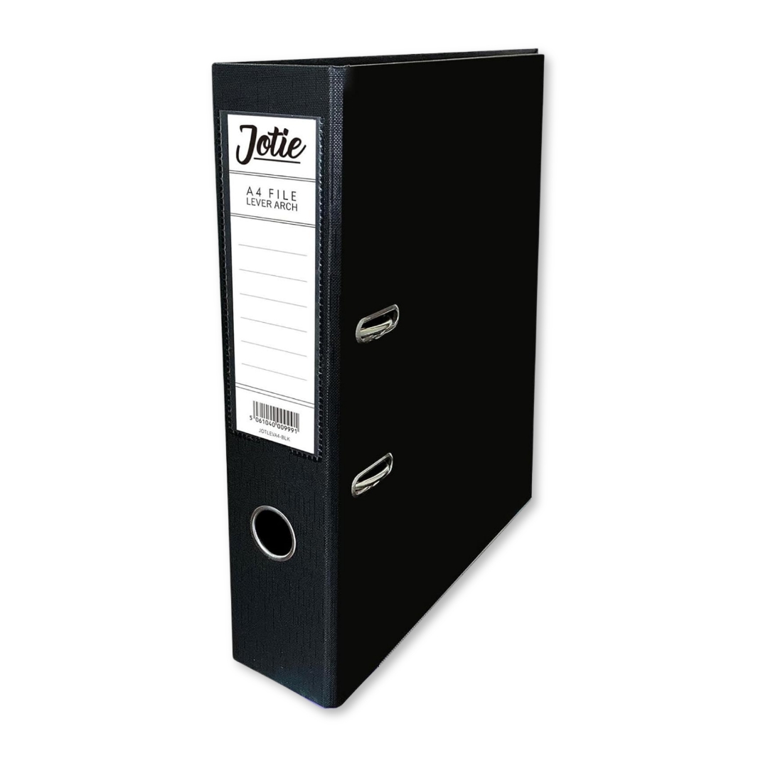 Black A4 Lever Arch File – 70mm Spine
