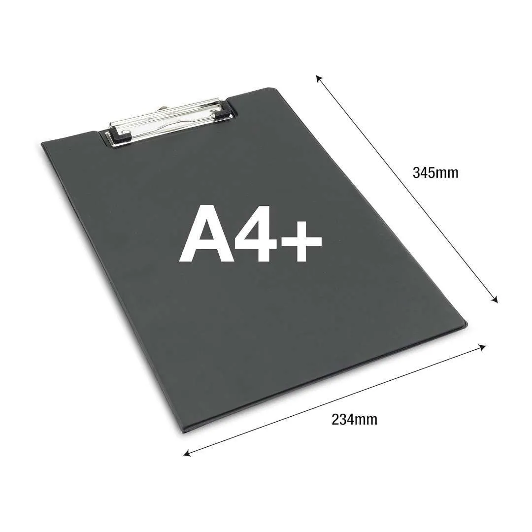 10 Fold Over A4 Clipboards – Black