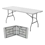 Oypla 6ft Folding Heavy Duty Trestle Table