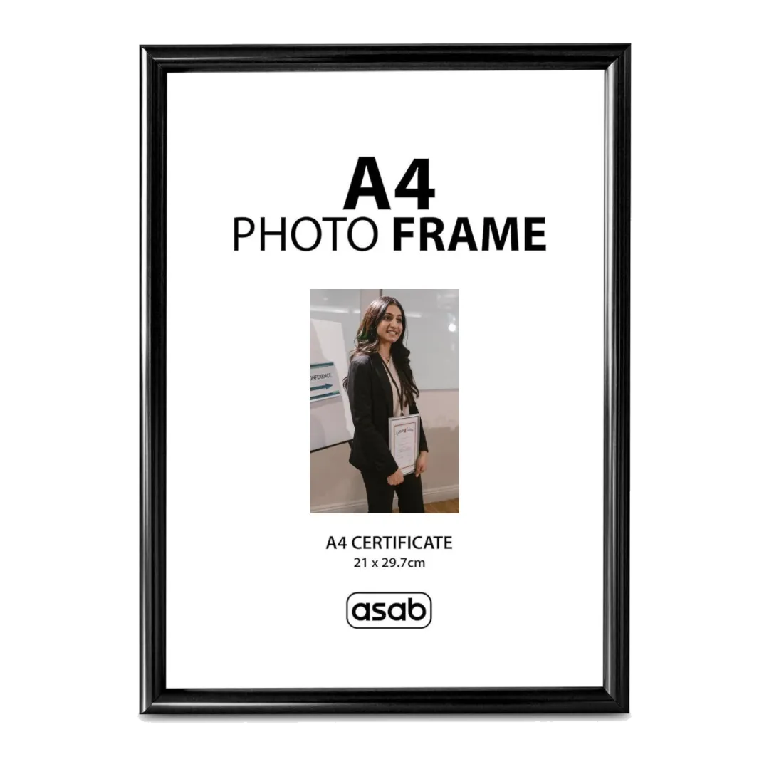 Black A4 Certificate Frame