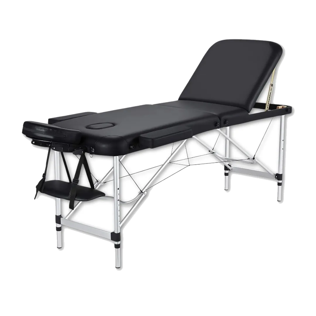 Aluminium Frame Massage Table – Black