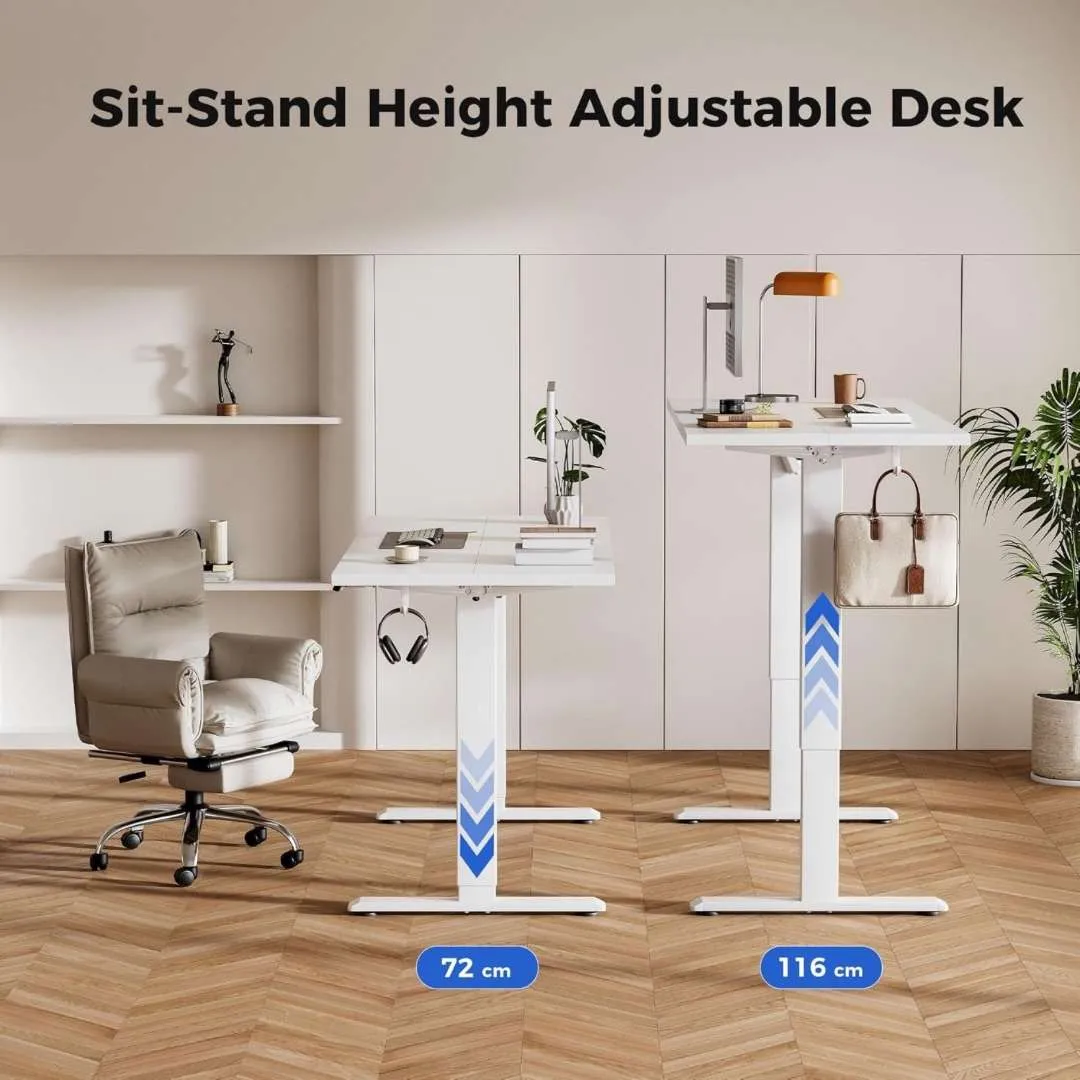Electric Standing Desk – White