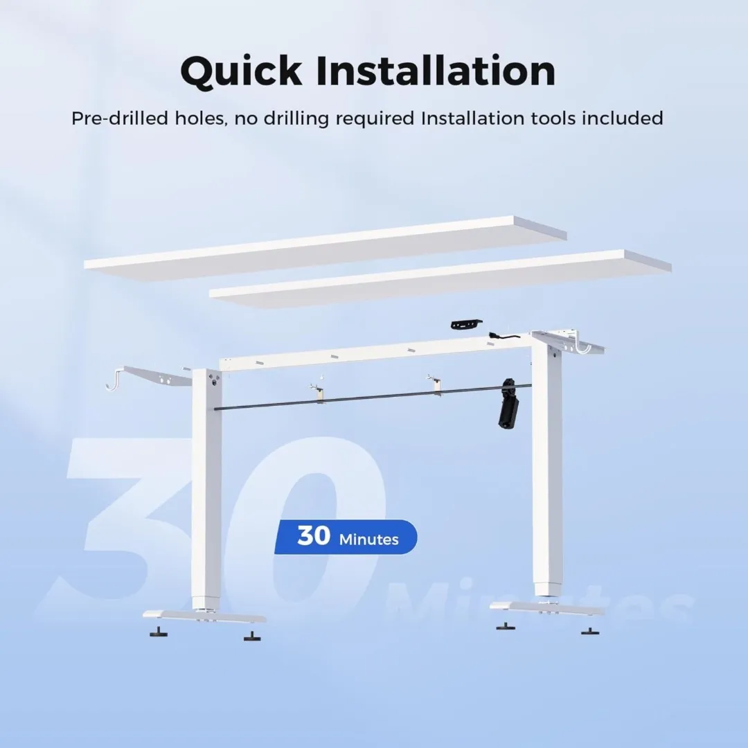 Electric Standing Desk – White