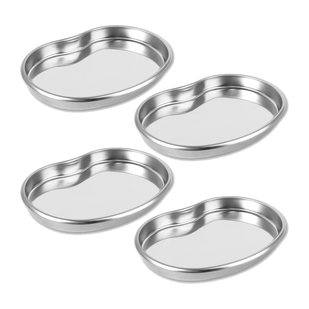 4-Piece Stainless Steel Kidney Trays