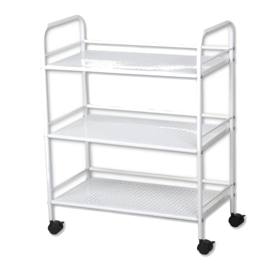 3-Shelf Storage Trolley - White